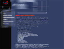 Tablet Screenshot of jcorrmechanical.com